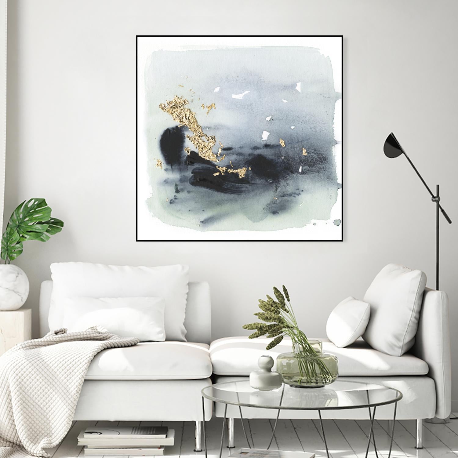 Cerulean & Gold II by Victoria Borges on GIANT ART - abstract