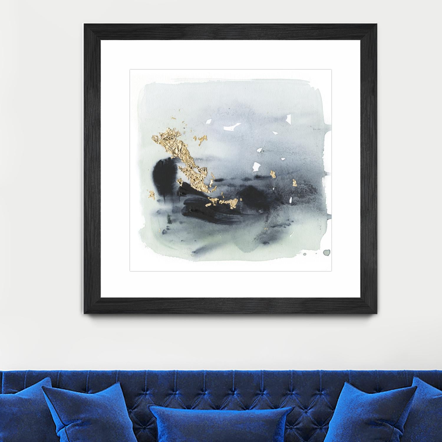 Cerulean & Gold II by Victoria Borges on GIANT ART - abstract