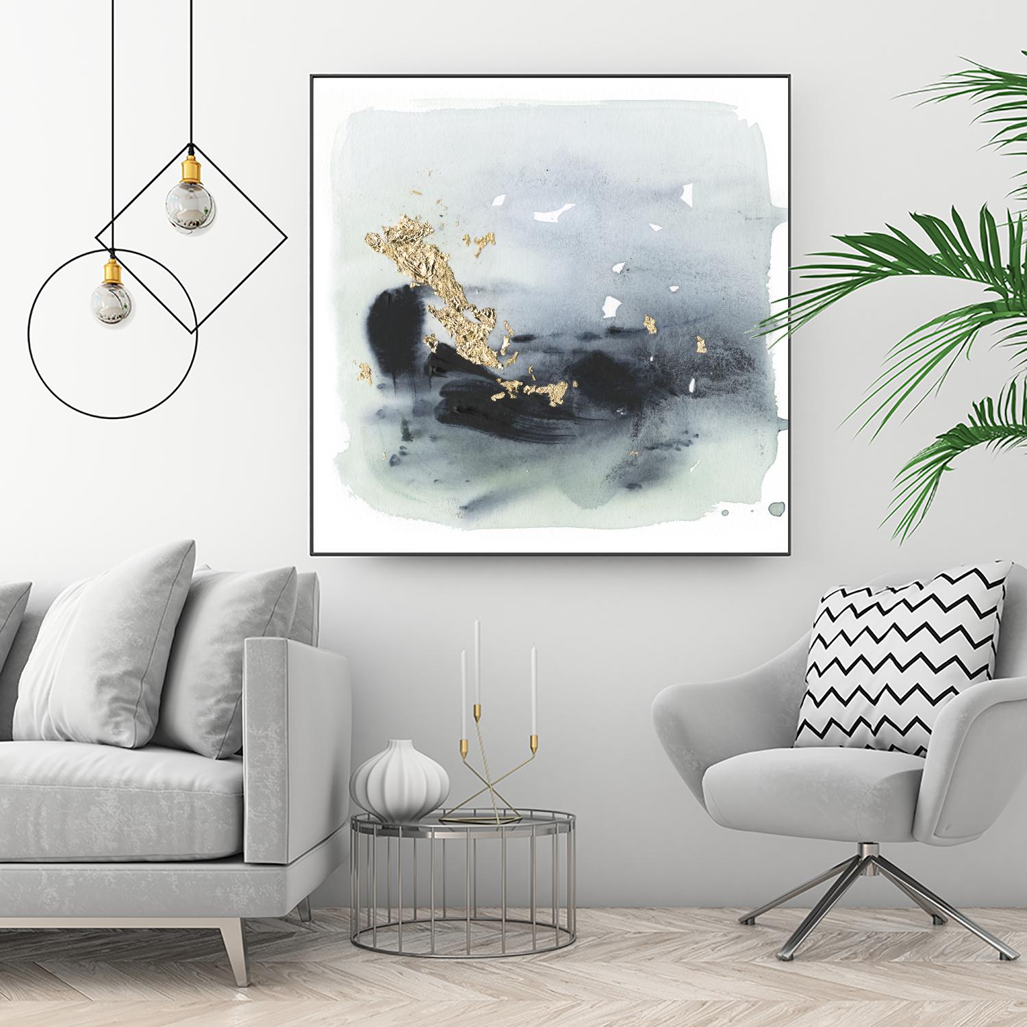 Cerulean & Gold II by Victoria Borges on GIANT ART - abstract