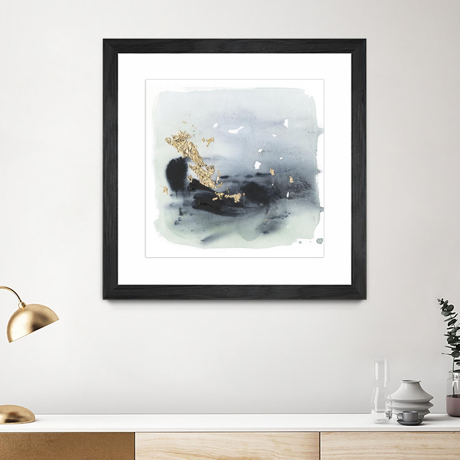 Cerulean & Gold II by Victoria Borges on GIANT ART - abstract