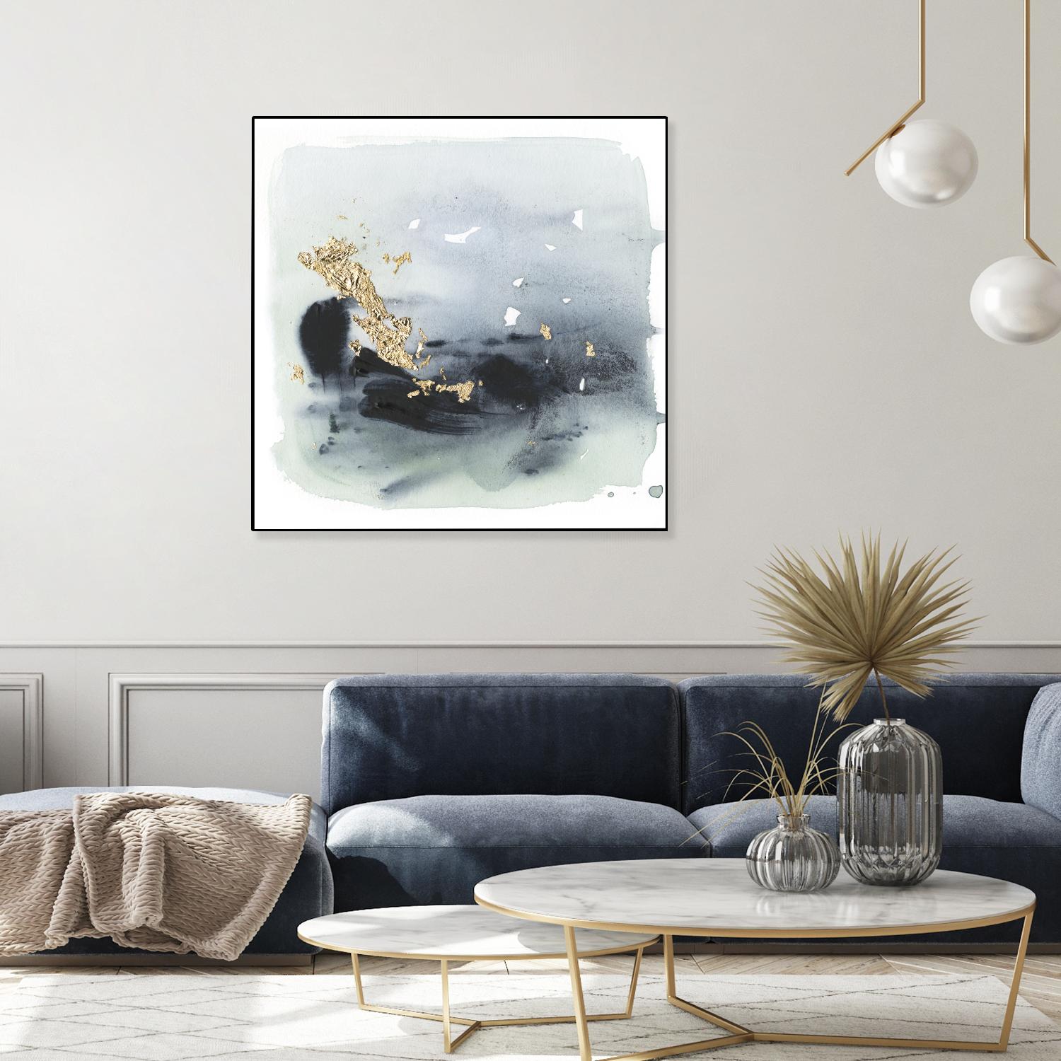 Cerulean & Gold II by Victoria Borges on GIANT ART - abstract