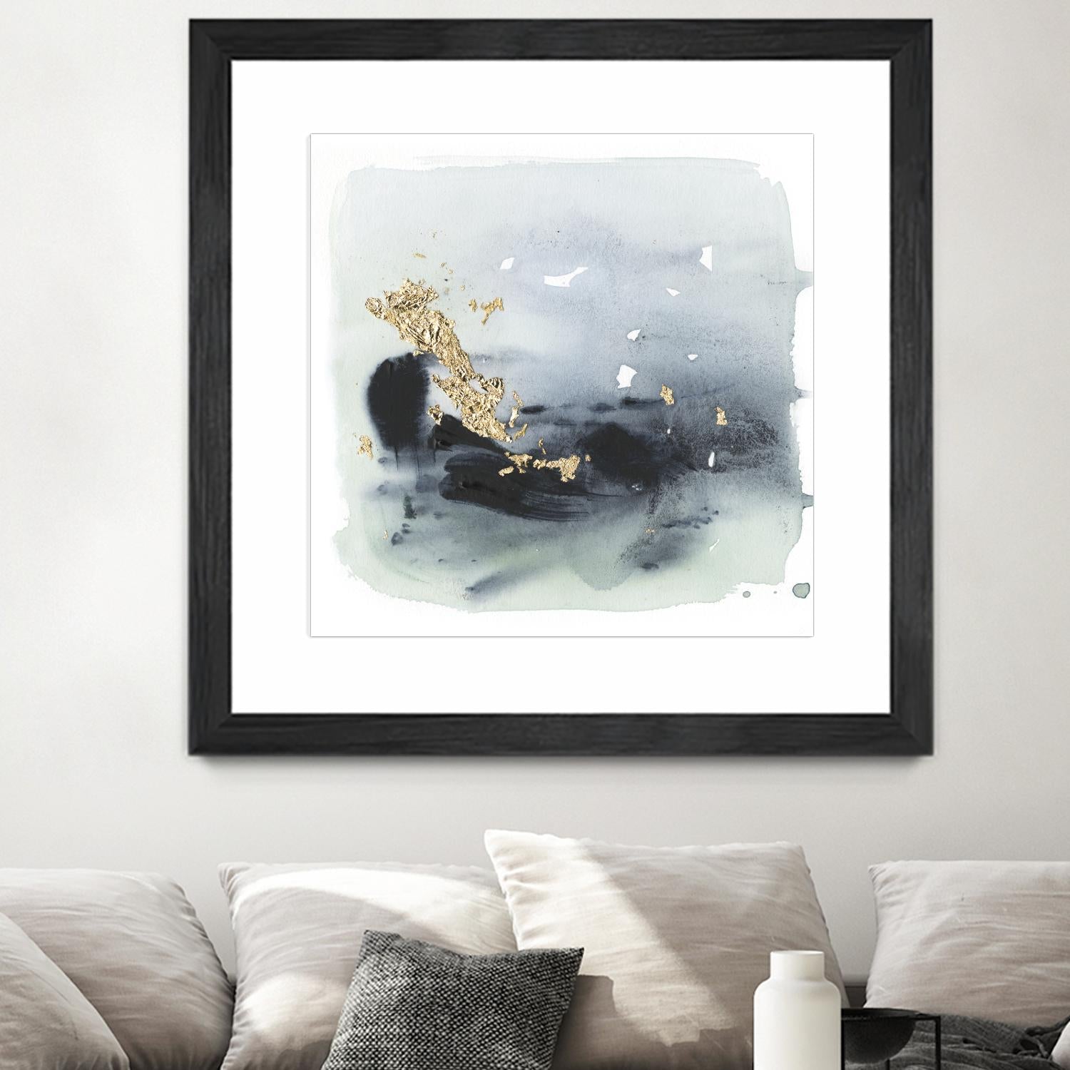 Cerulean & Gold II by Victoria Borges on GIANT ART - abstract