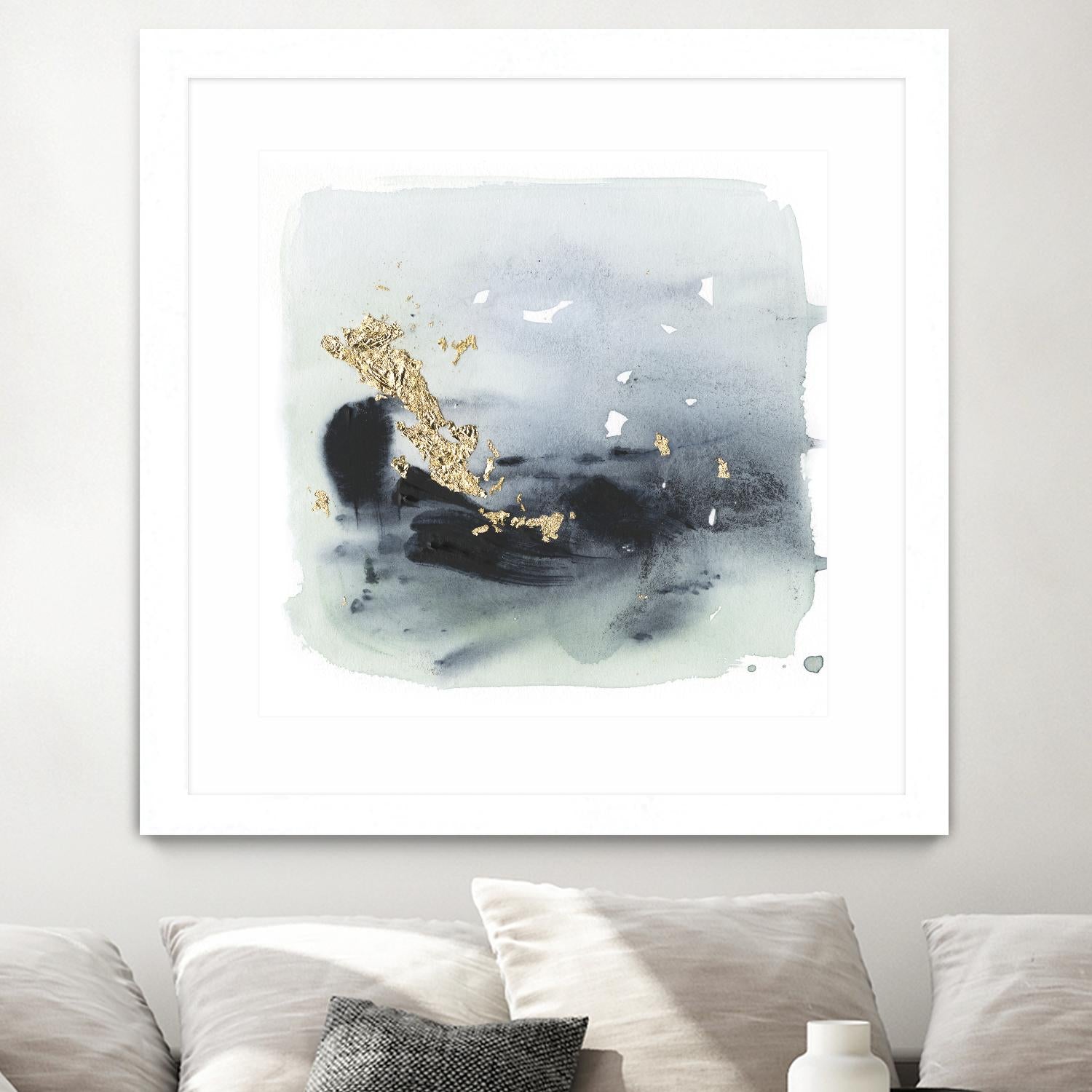 Cerulean & Gold II by Victoria Borges on GIANT ART - abstract