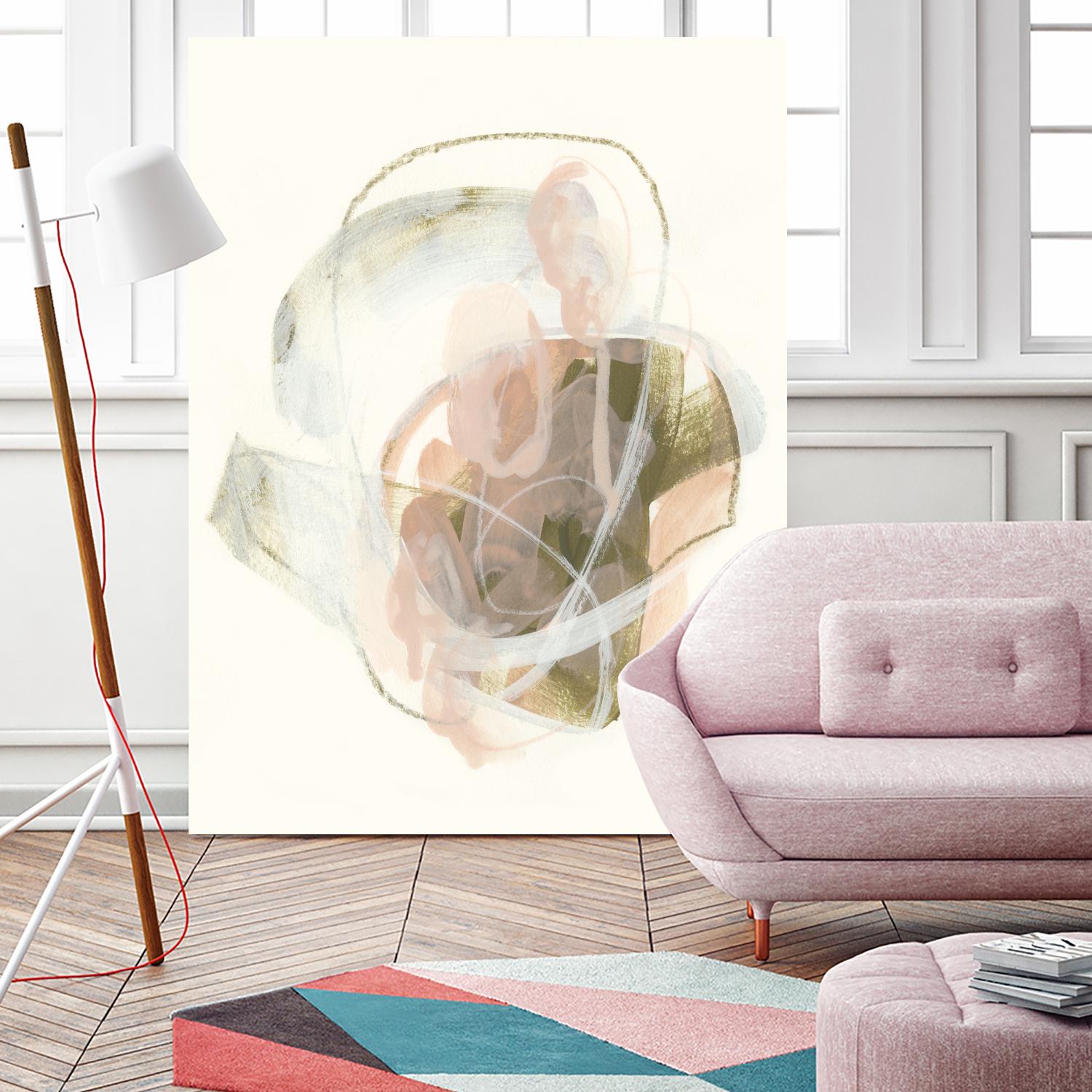 Hyacinth Gesture I by June Erica Vess on GIANT ART - pink abstract