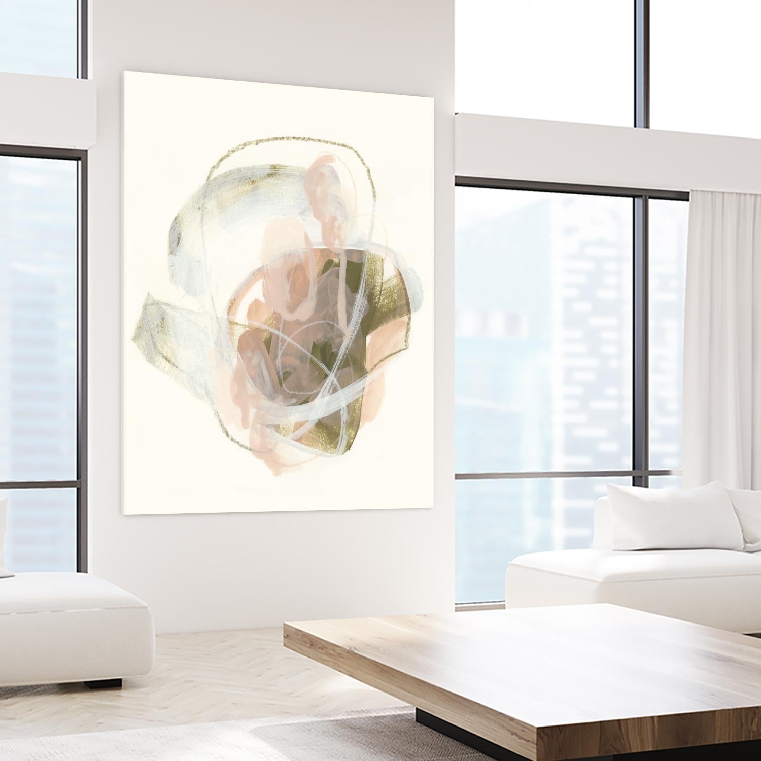 Hyacinth Gesture I by June Erica Vess on GIANT ART - pink abstract