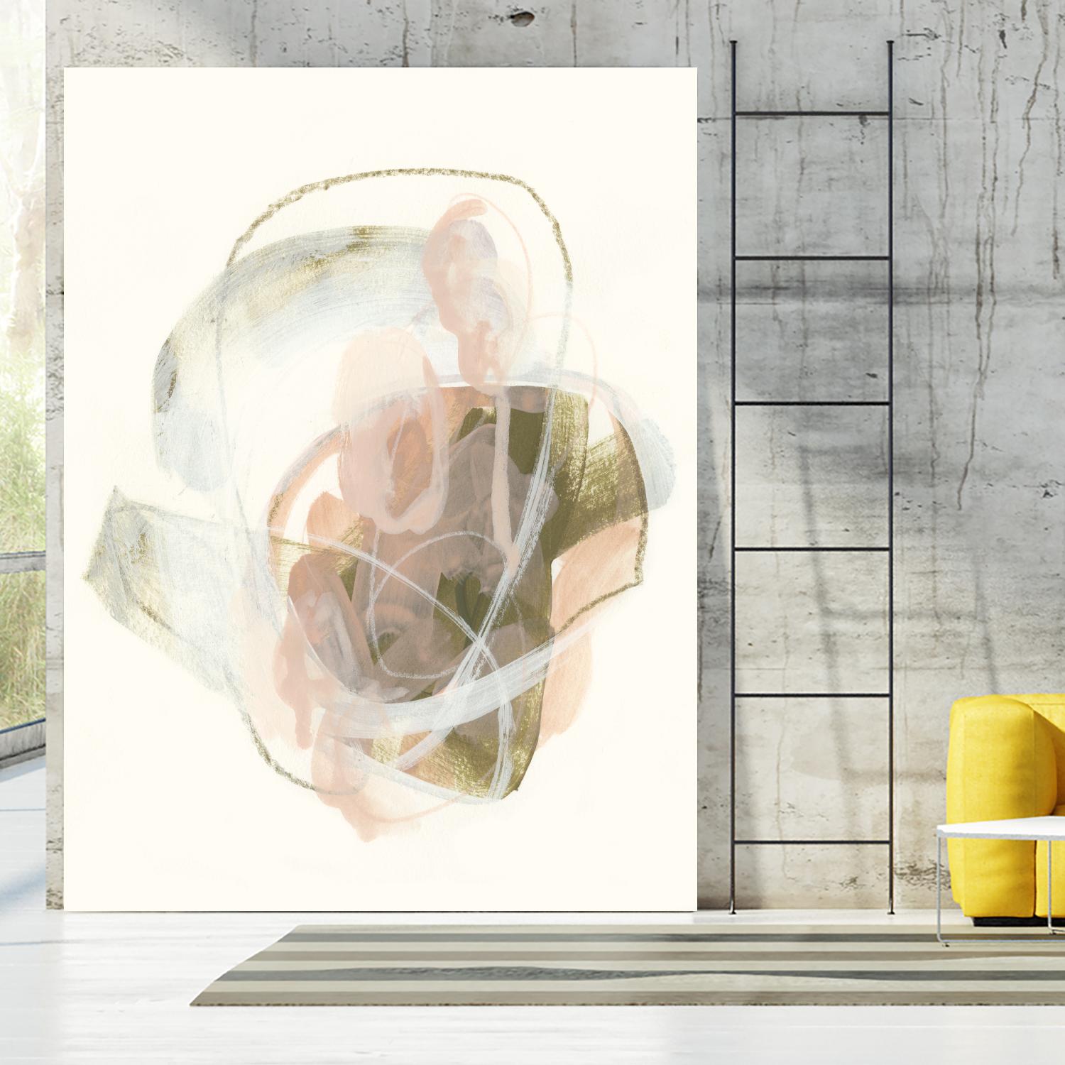 Hyacinth Gesture I by June Erica Vess on GIANT ART - pink abstract