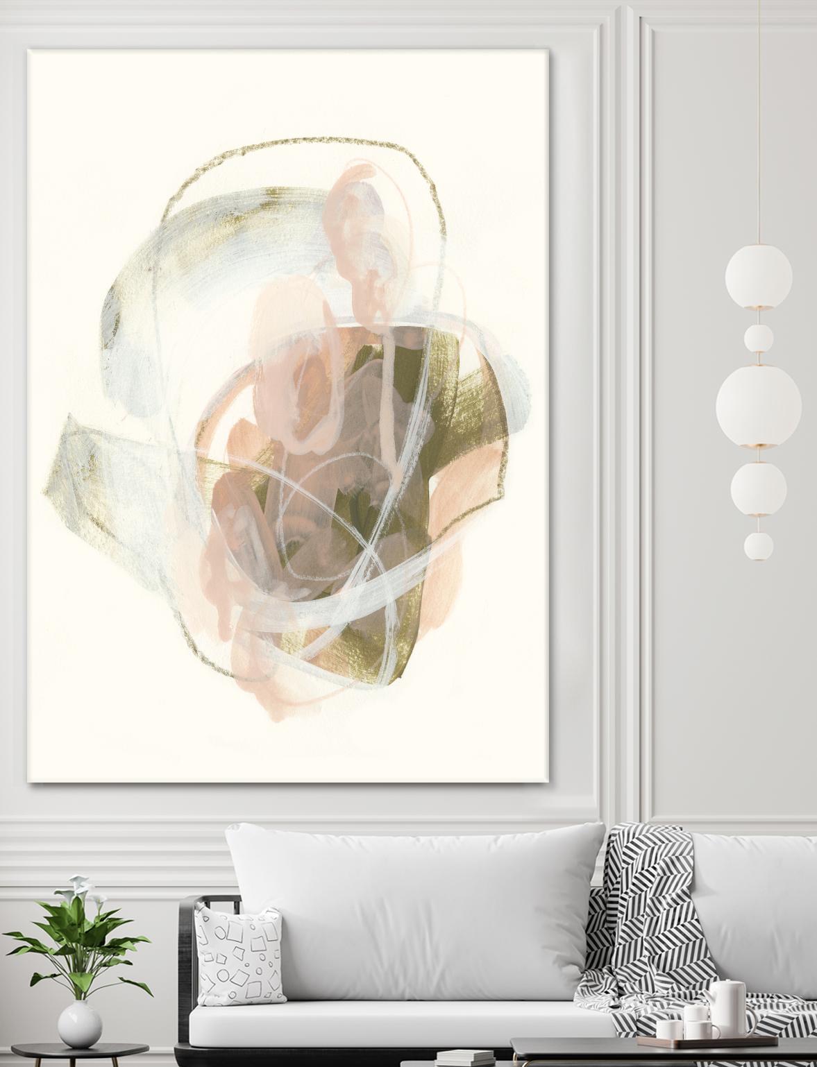 Hyacinth Gesture I by June Erica Vess on GIANT ART - pink abstract