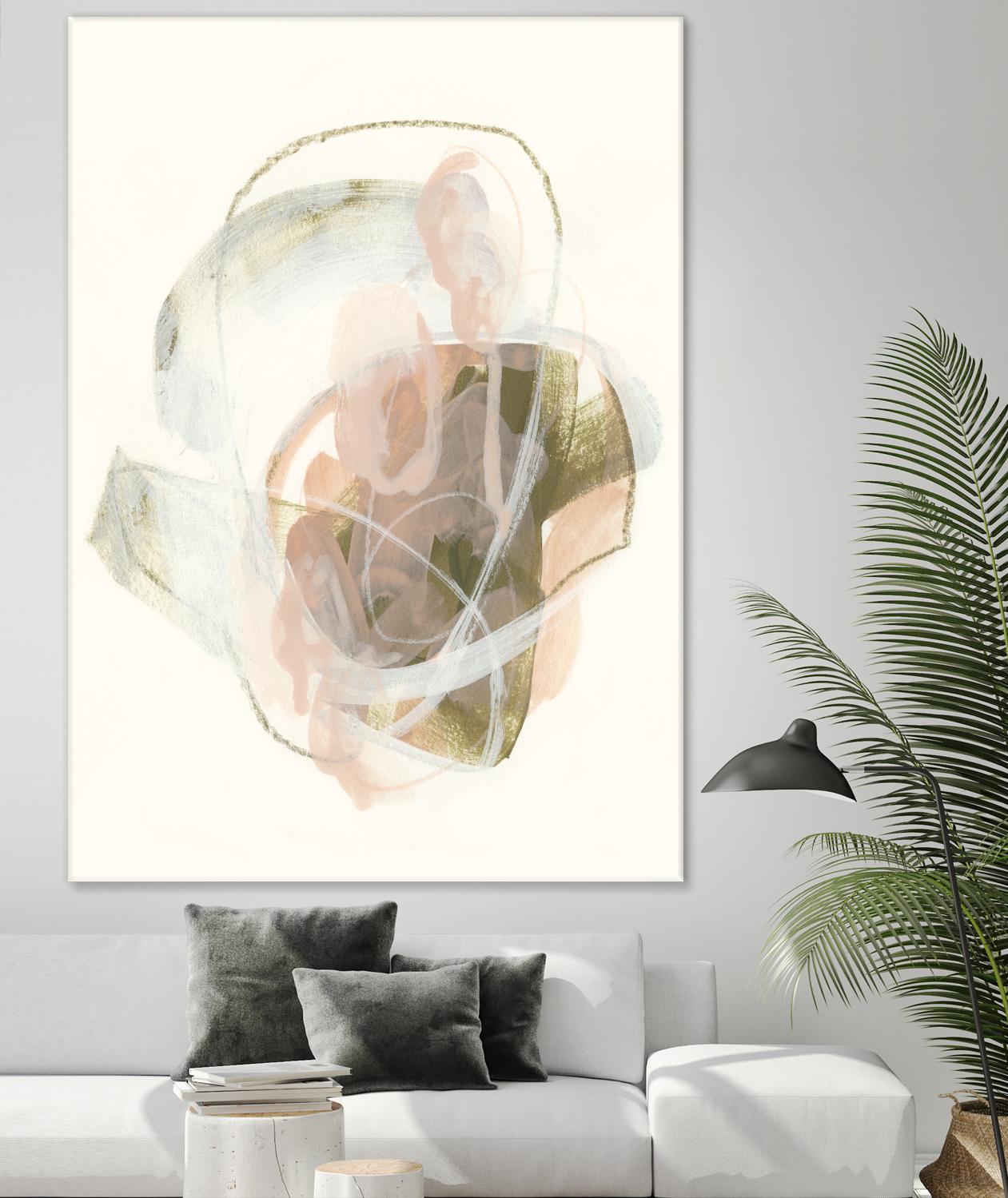 Hyacinth Gesture I by June Erica Vess on GIANT ART - pink abstract