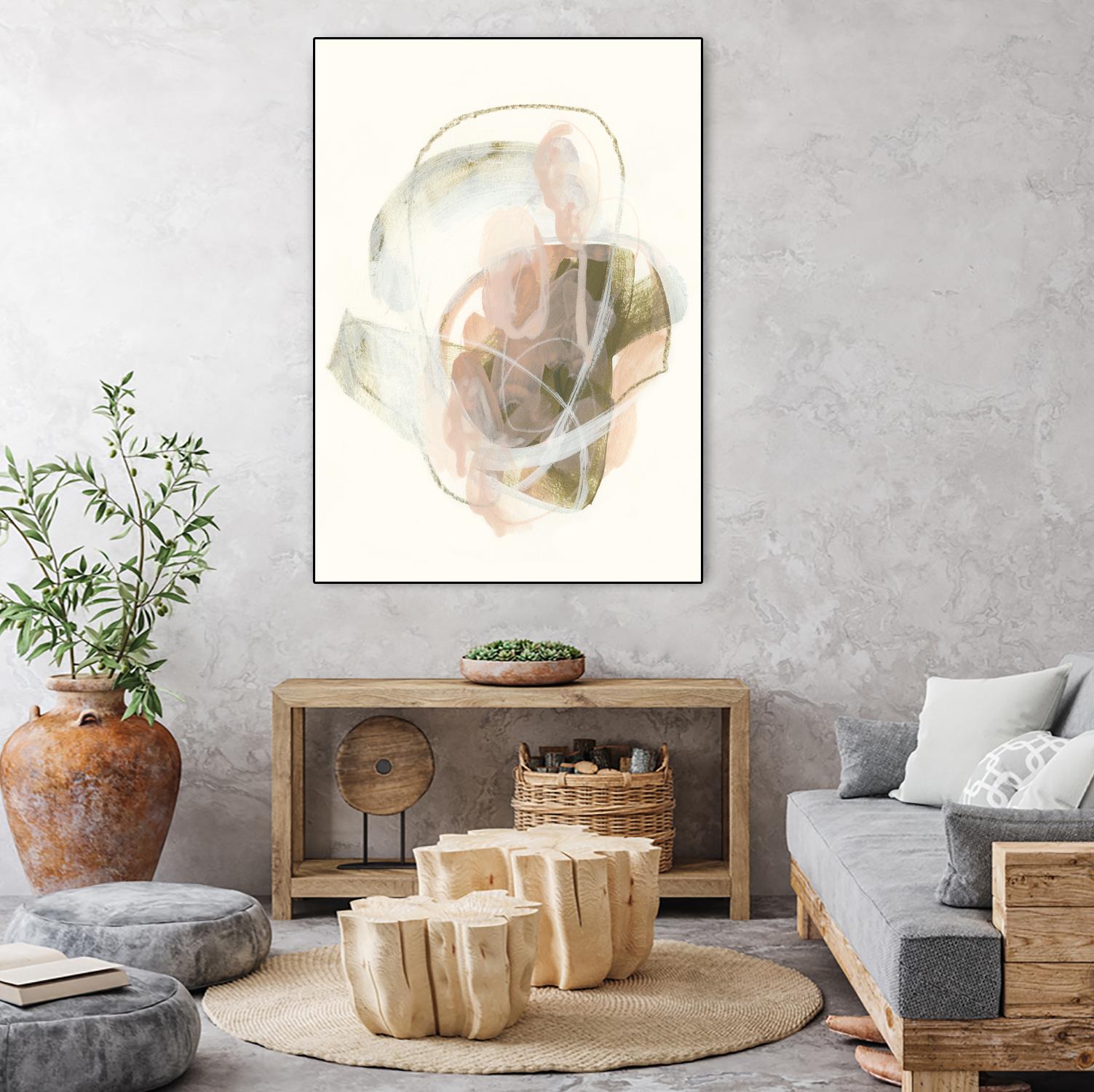 Hyacinth Gesture I by June Erica Vess on GIANT ART - pink abstract