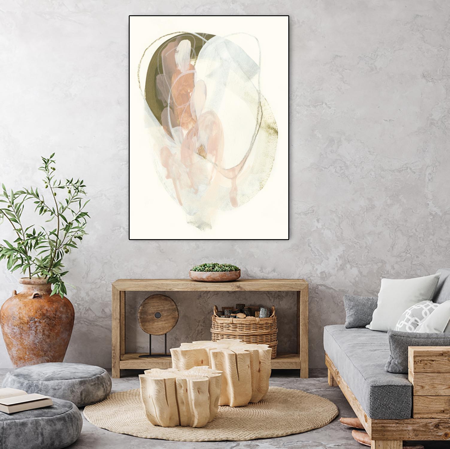 Hyacinth Gesture II by June Erica Vess on GIANT ART - pink abstract