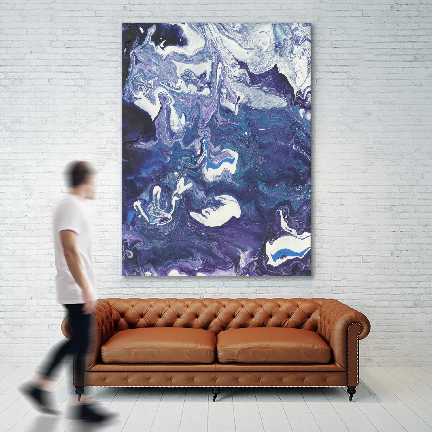 Meandering Mulberry I by Regina Moore on GIANT ART - pink abstract