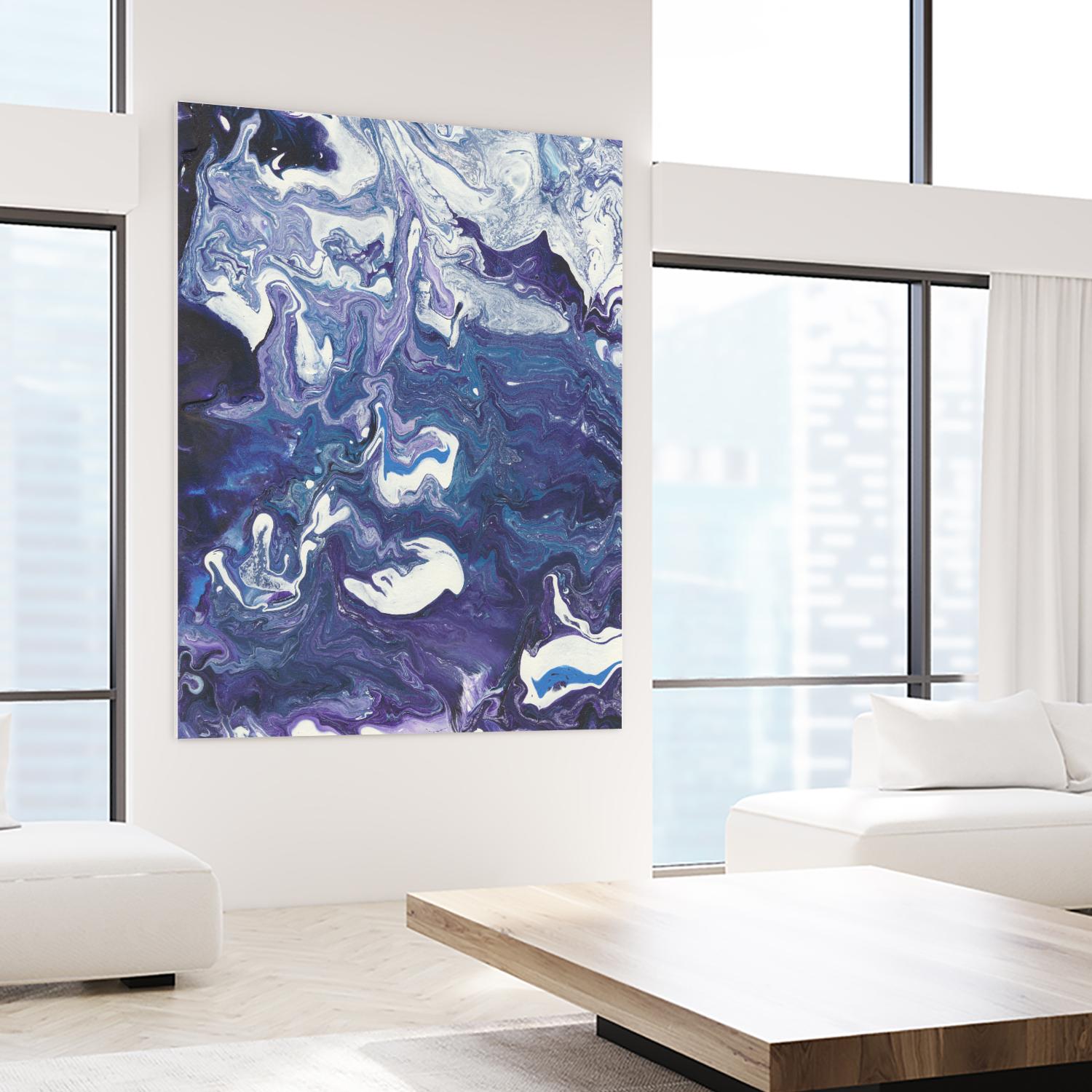 Meandering Mulberry I by Regina Moore on GIANT ART - pink abstract