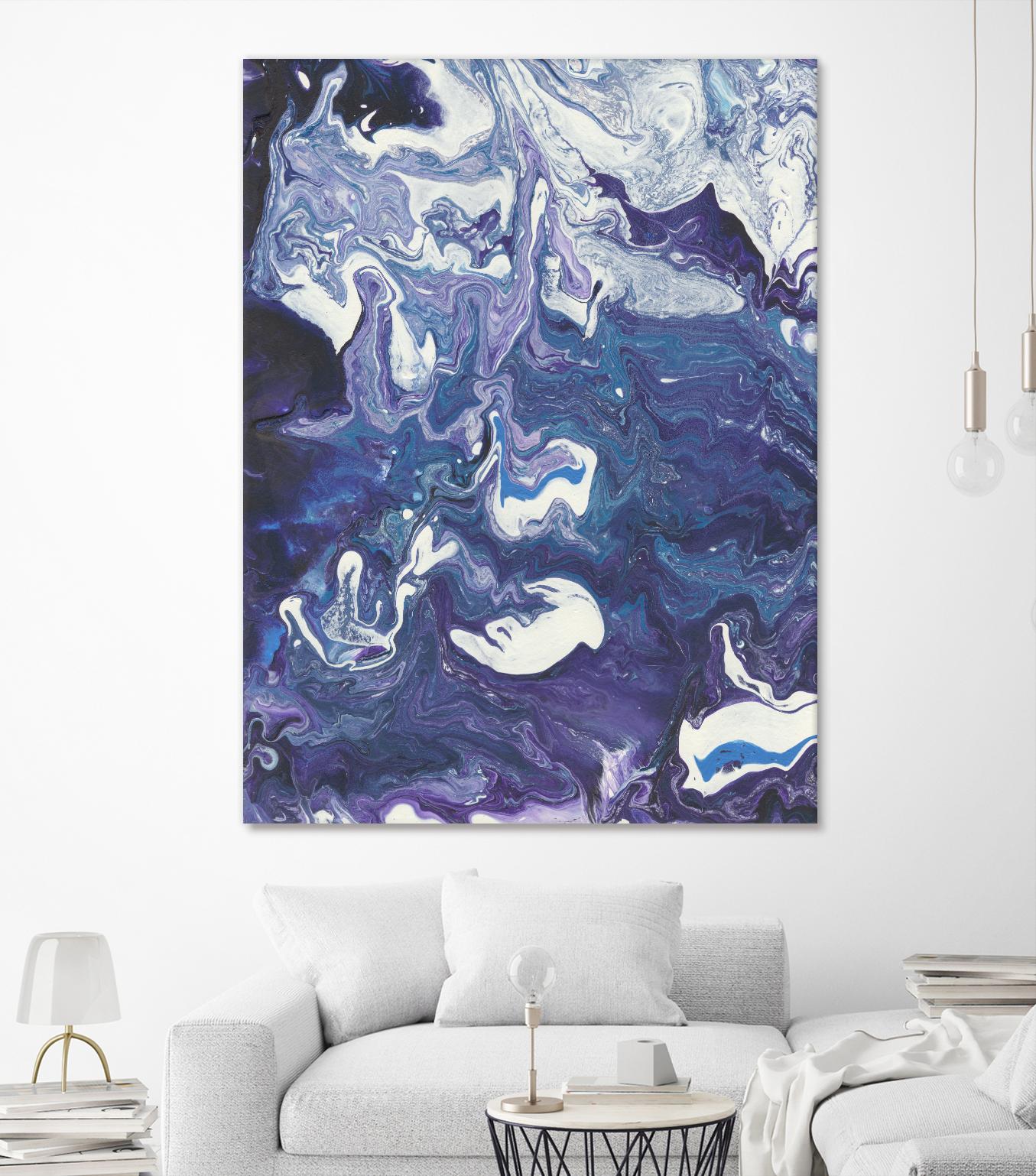 Meandering Mulberry I by Regina Moore on GIANT ART - pink abstract