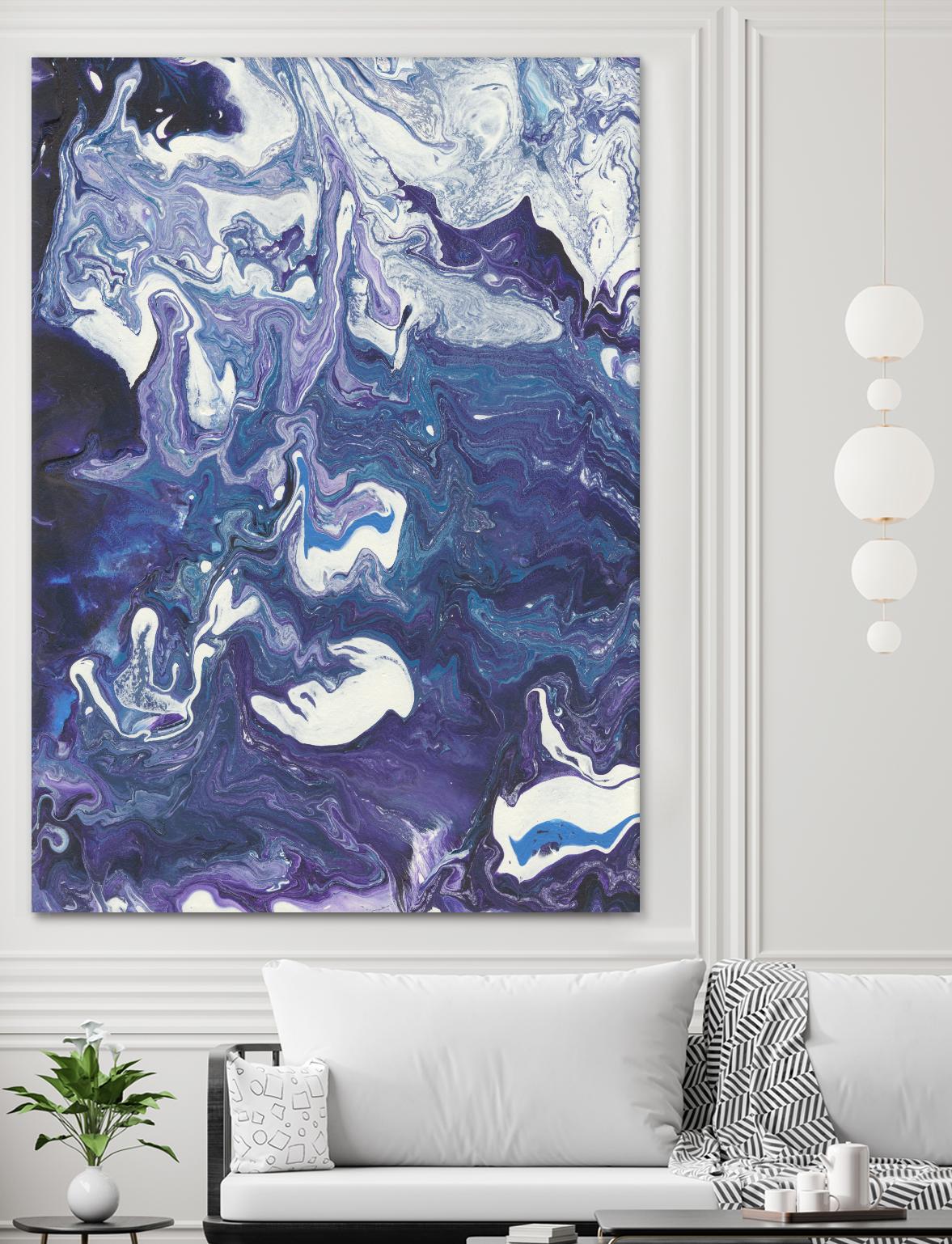 Meandering Mulberry I by Regina Moore on GIANT ART - pink abstract