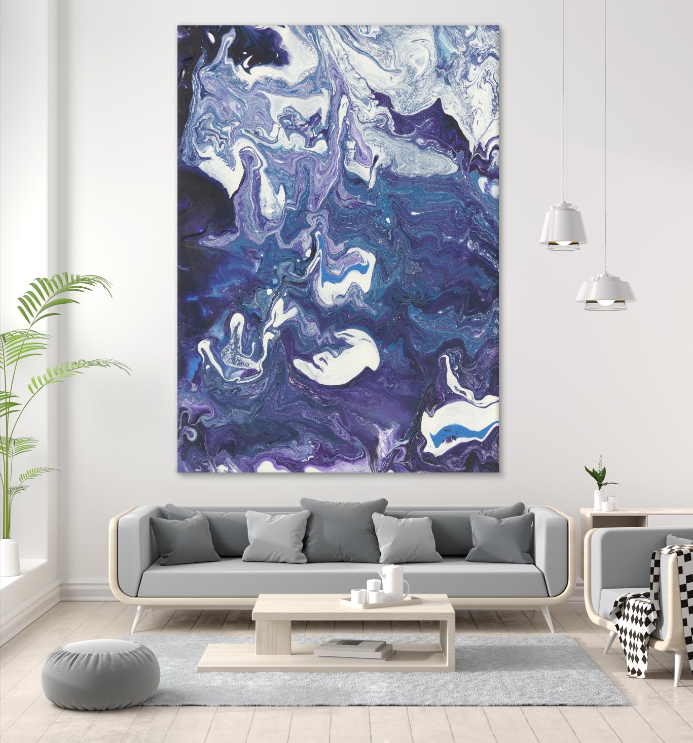 Meandering Mulberry I by Regina Moore on GIANT ART - pink abstract
