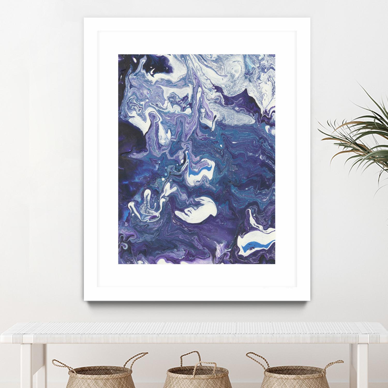 Meandering Mulberry I by Regina Moore on GIANT ART - pink abstract