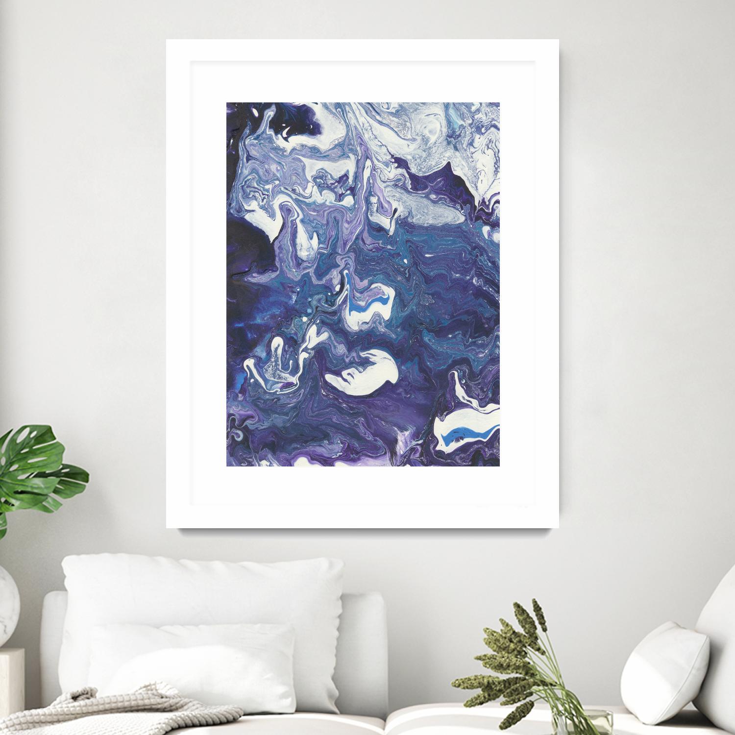 Meandering Mulberry I by Regina Moore on GIANT ART - pink abstract