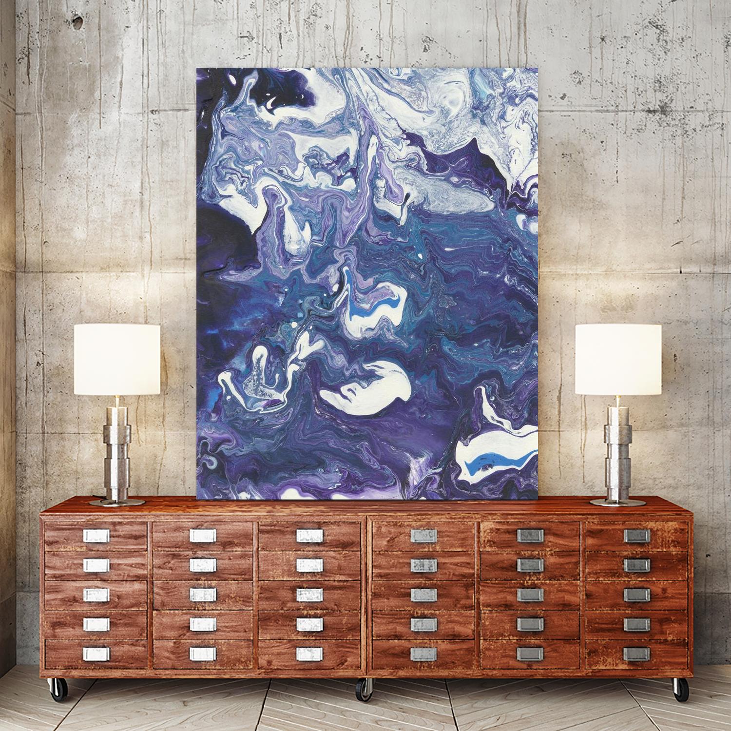 Meandering Mulberry I by Regina Moore on GIANT ART - pink abstract