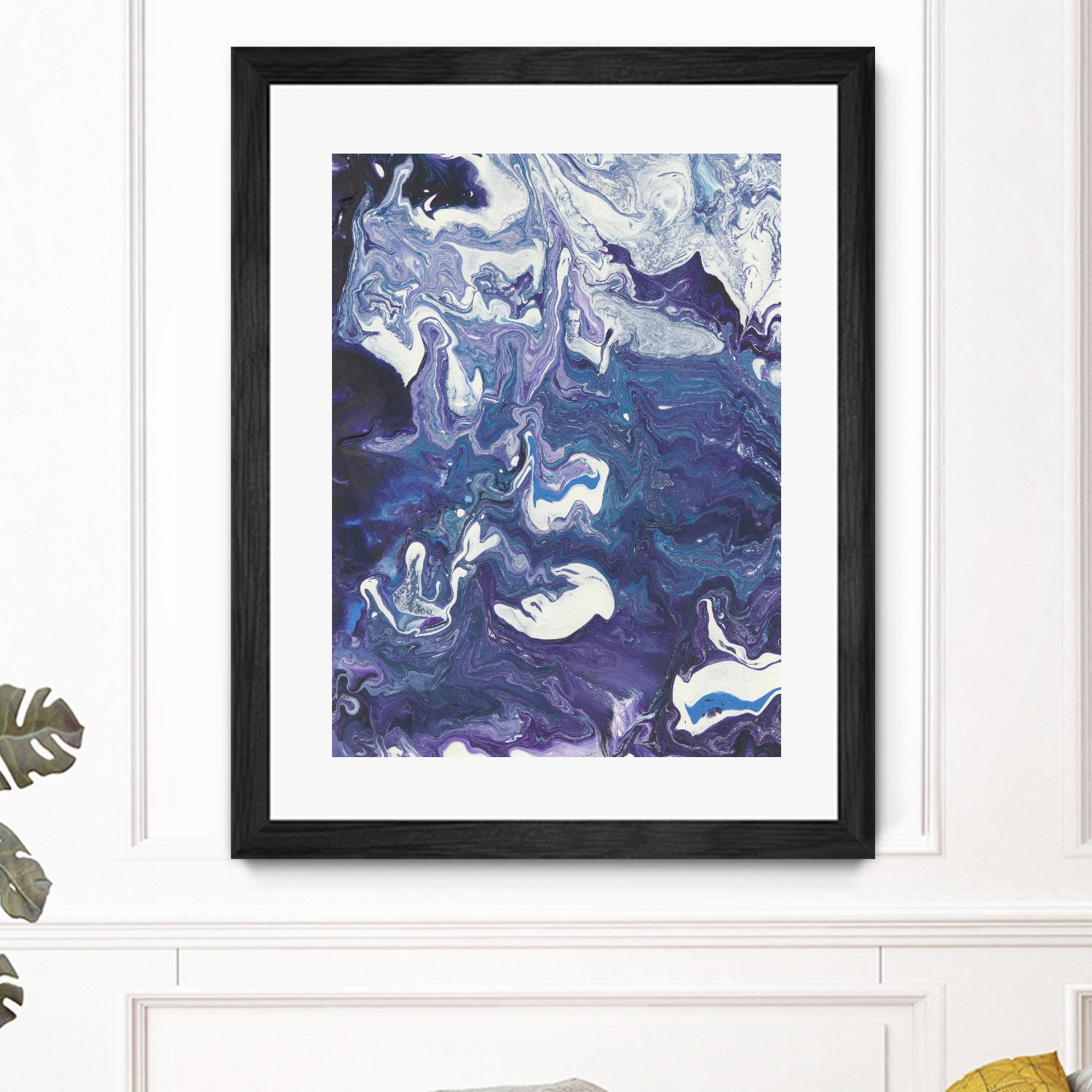 Meandering Mulberry I by Regina Moore on GIANT ART - pink abstract