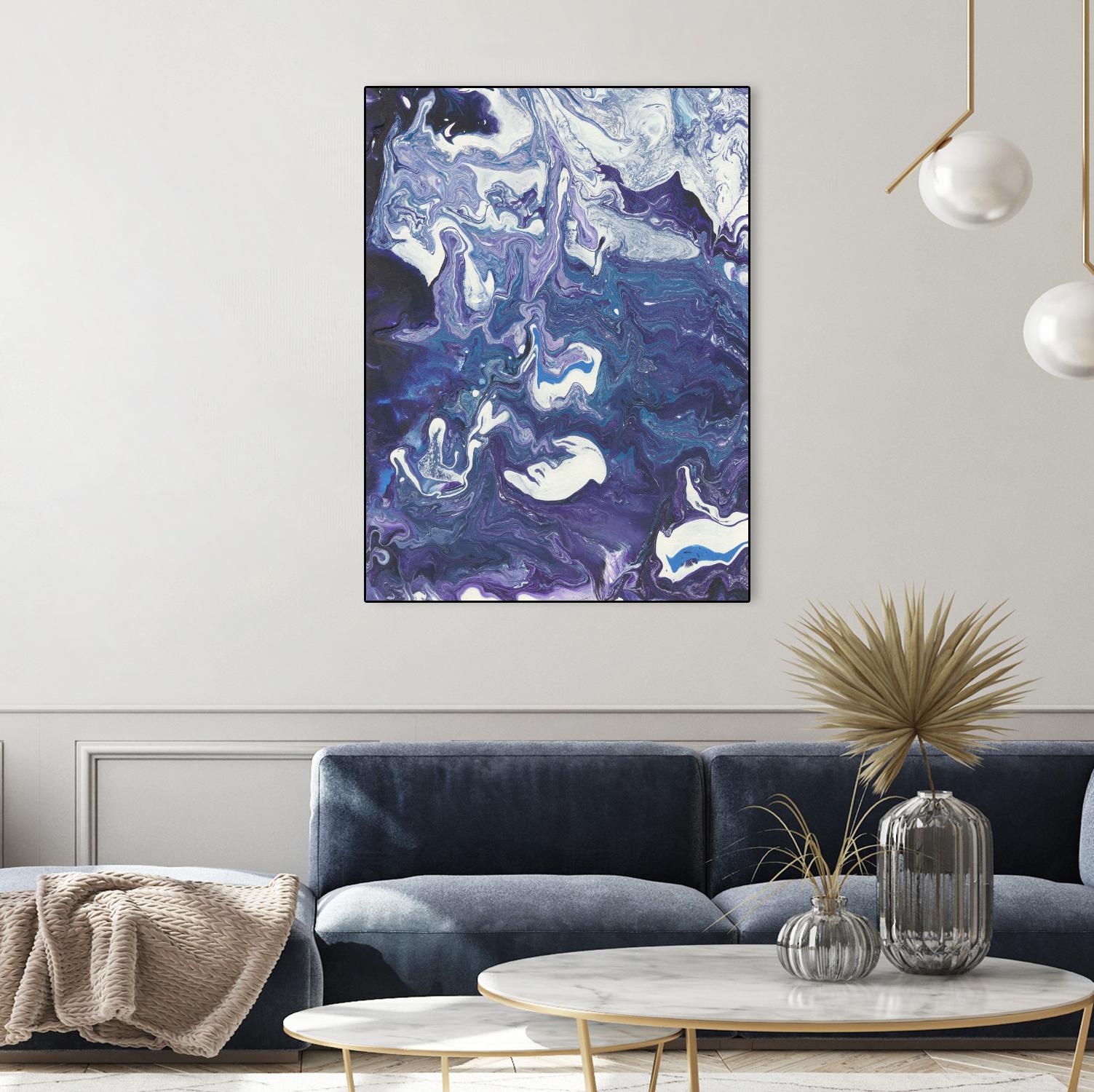 Meandering Mulberry I by Regina Moore on GIANT ART - pink abstract