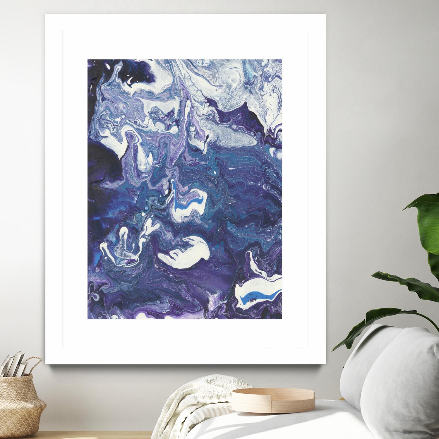 Meandering Mulberry I by Regina Moore on GIANT ART - pink abstract