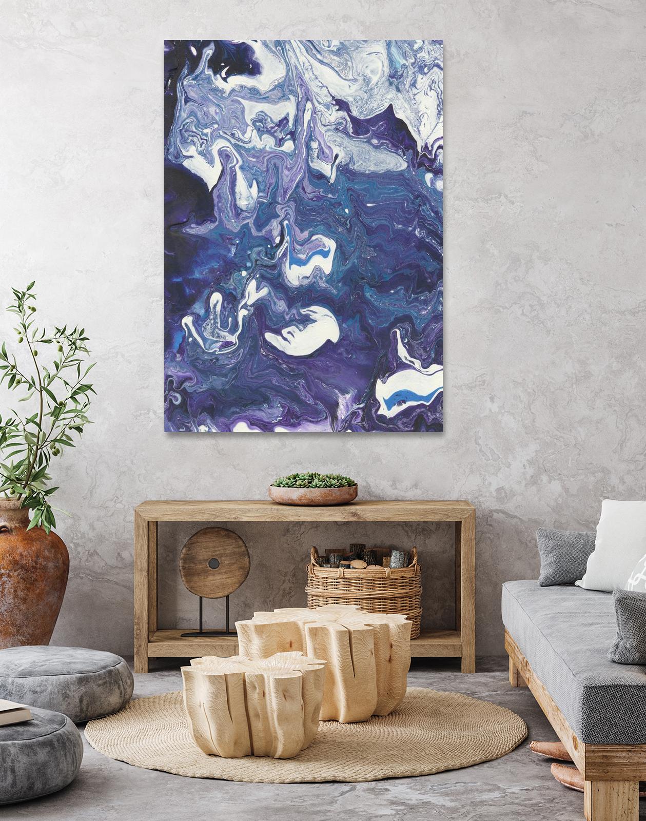 Meandering Mulberry I by Regina Moore on GIANT ART - pink abstract