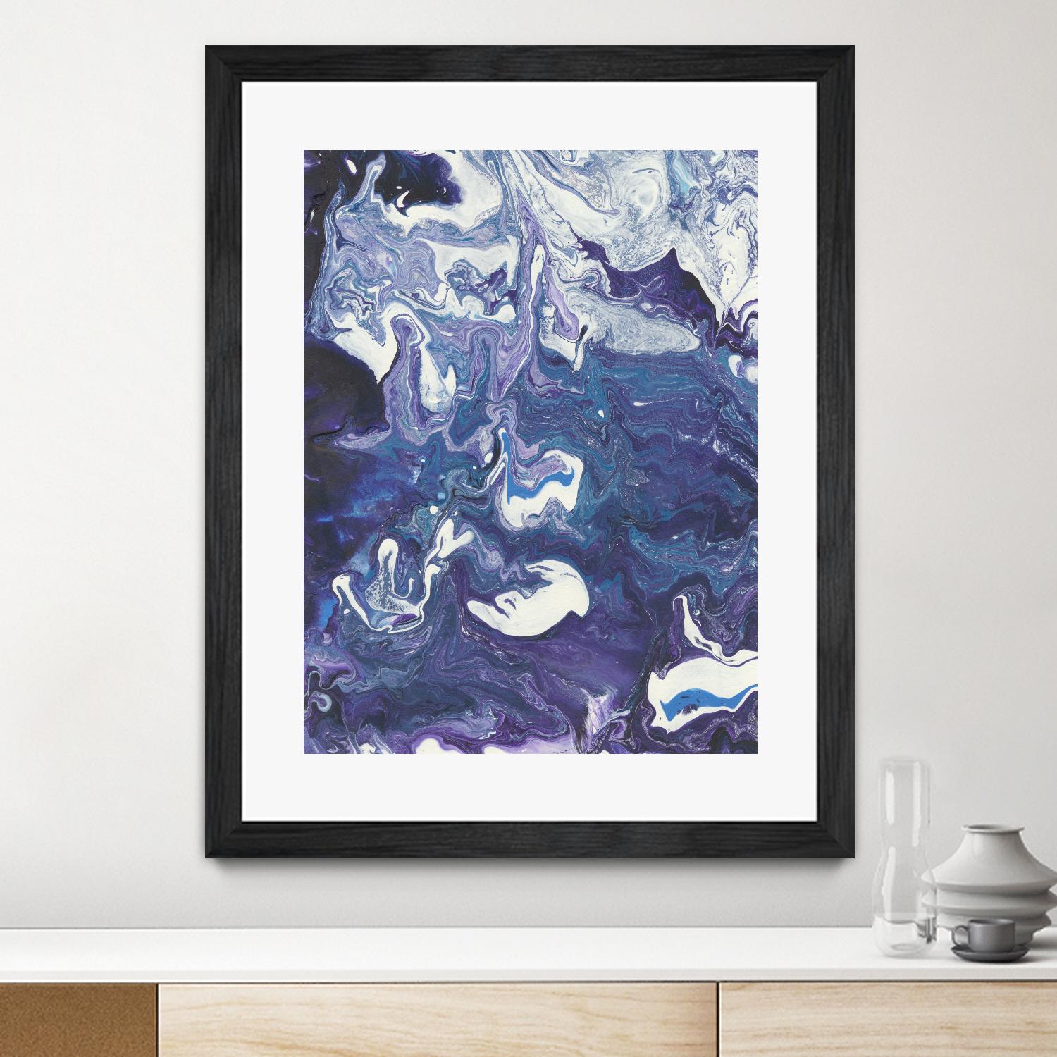 Meandering Mulberry I by Regina Moore on GIANT ART - pink abstract