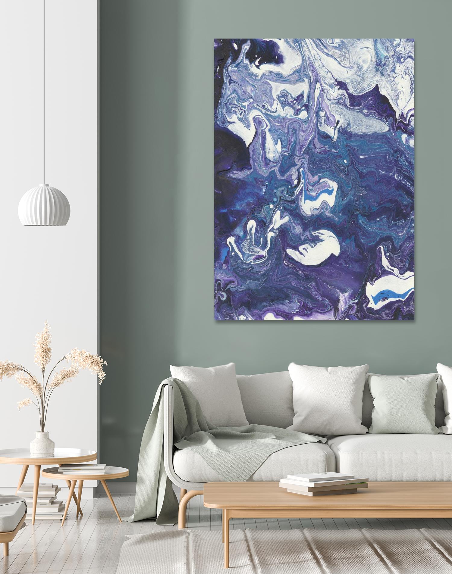 Meandering Mulberry I by Regina Moore on GIANT ART - pink abstract