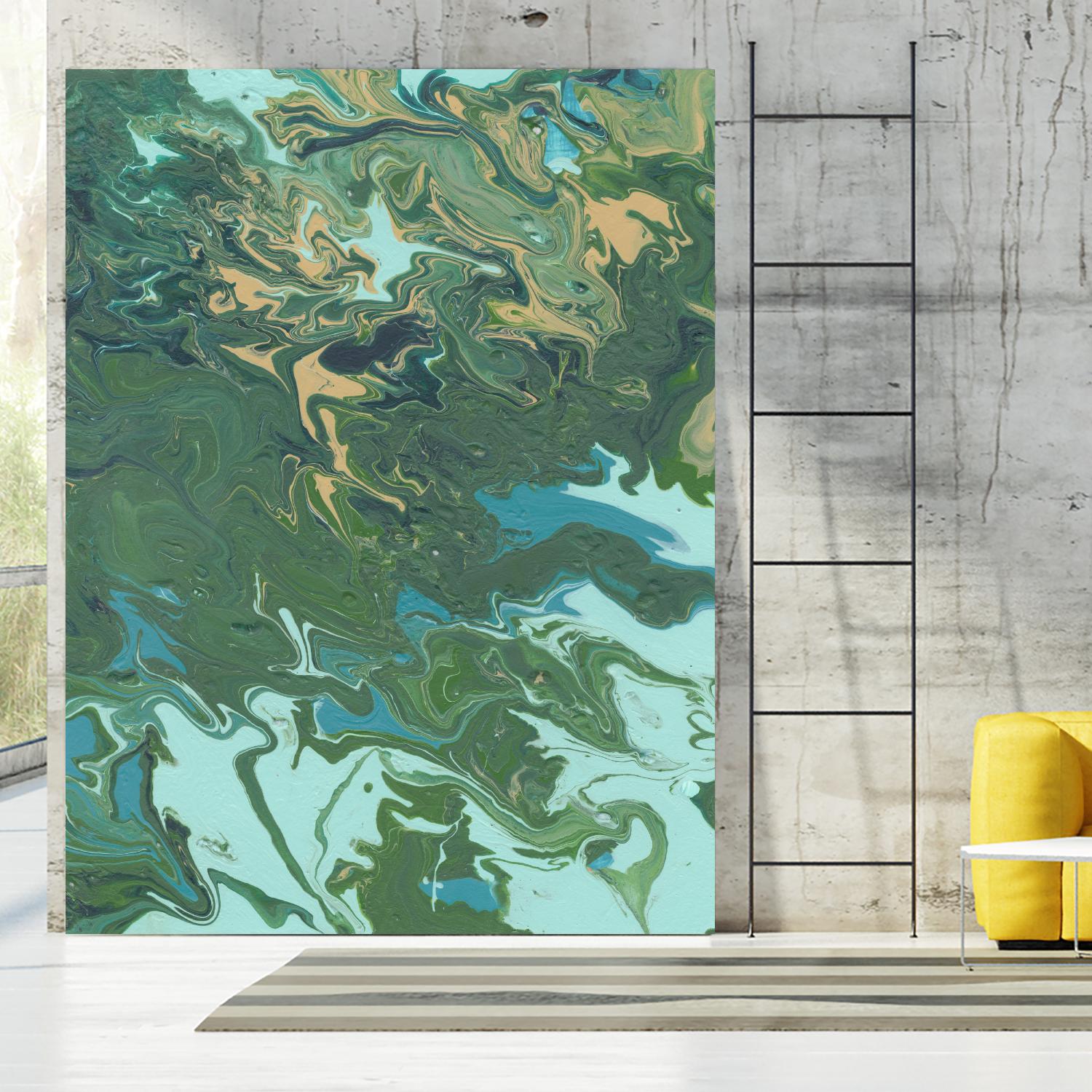 Rambling Sage I by Regina Moore on GIANT ART - green abstract