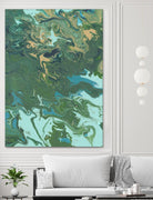 Rambling Sage I by Regina Moore on GIANT ART - green abstract