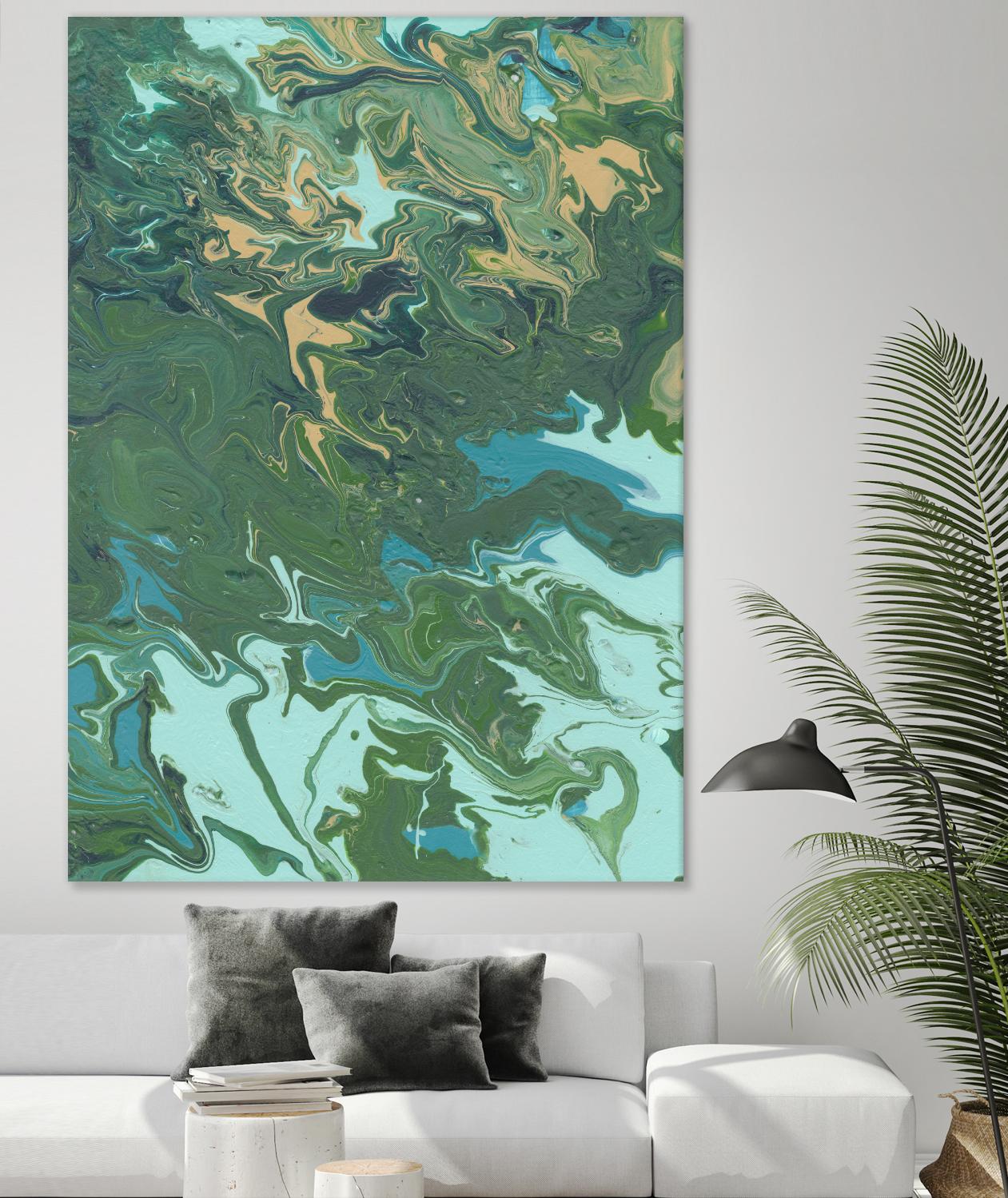 Rambling Sage I by Regina Moore on GIANT ART - green abstract