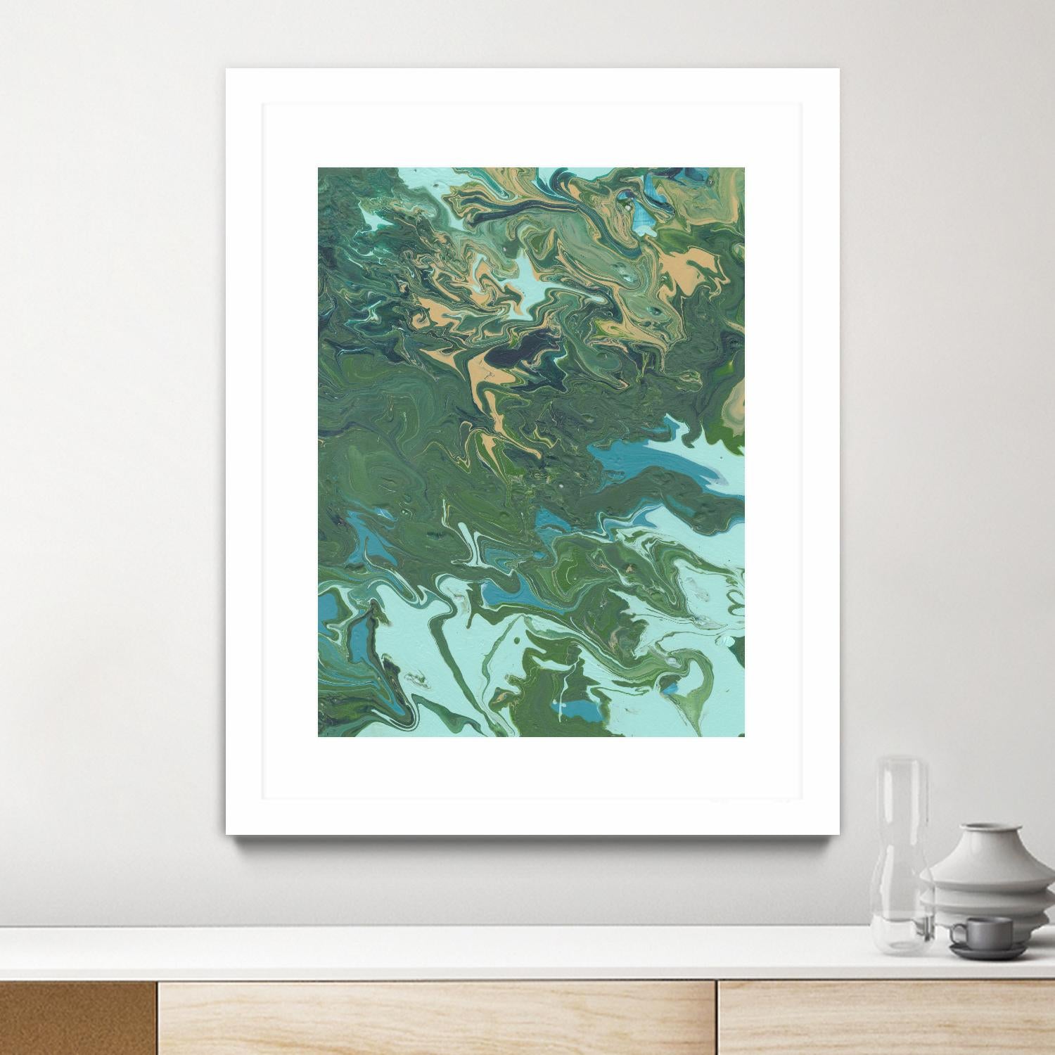 Rambling Sage I by Regina Moore on GIANT ART - green abstract