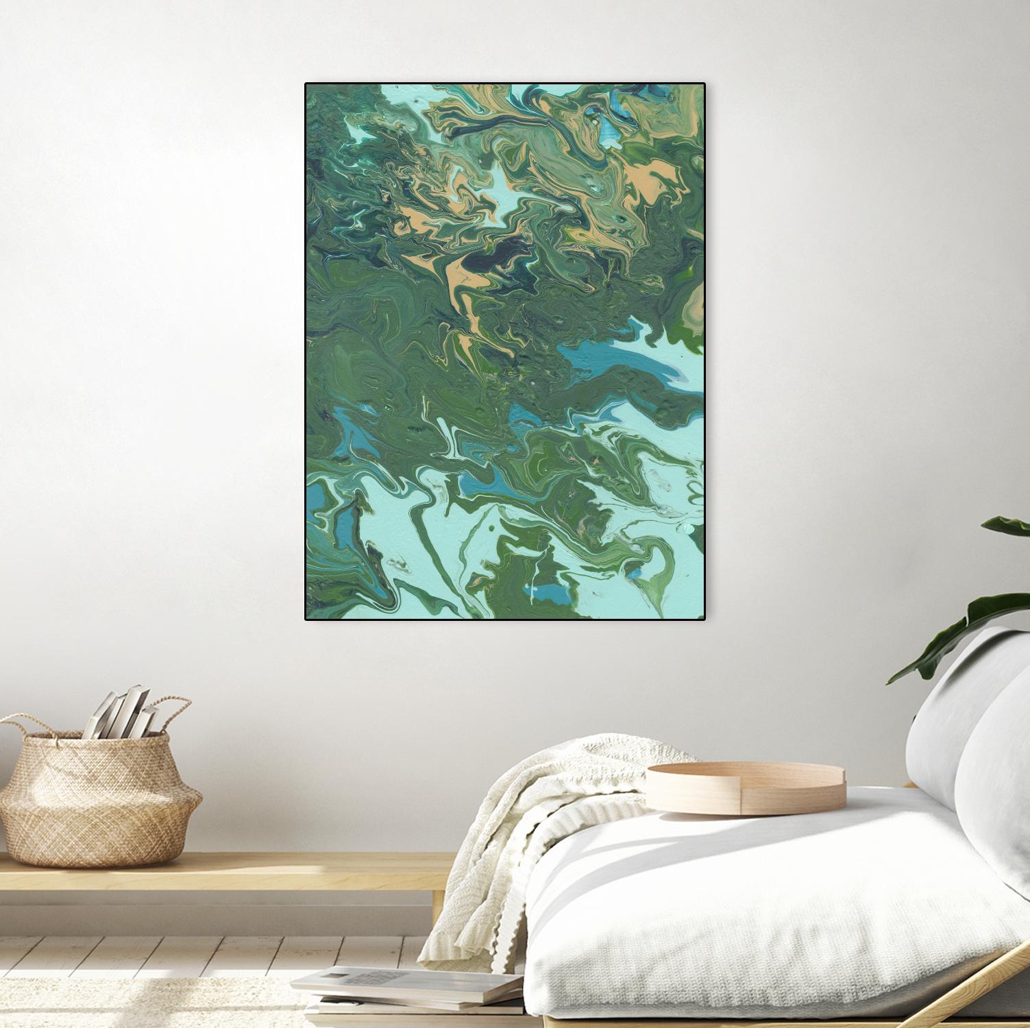 Rambling Sage I by Regina Moore on GIANT ART - green abstract