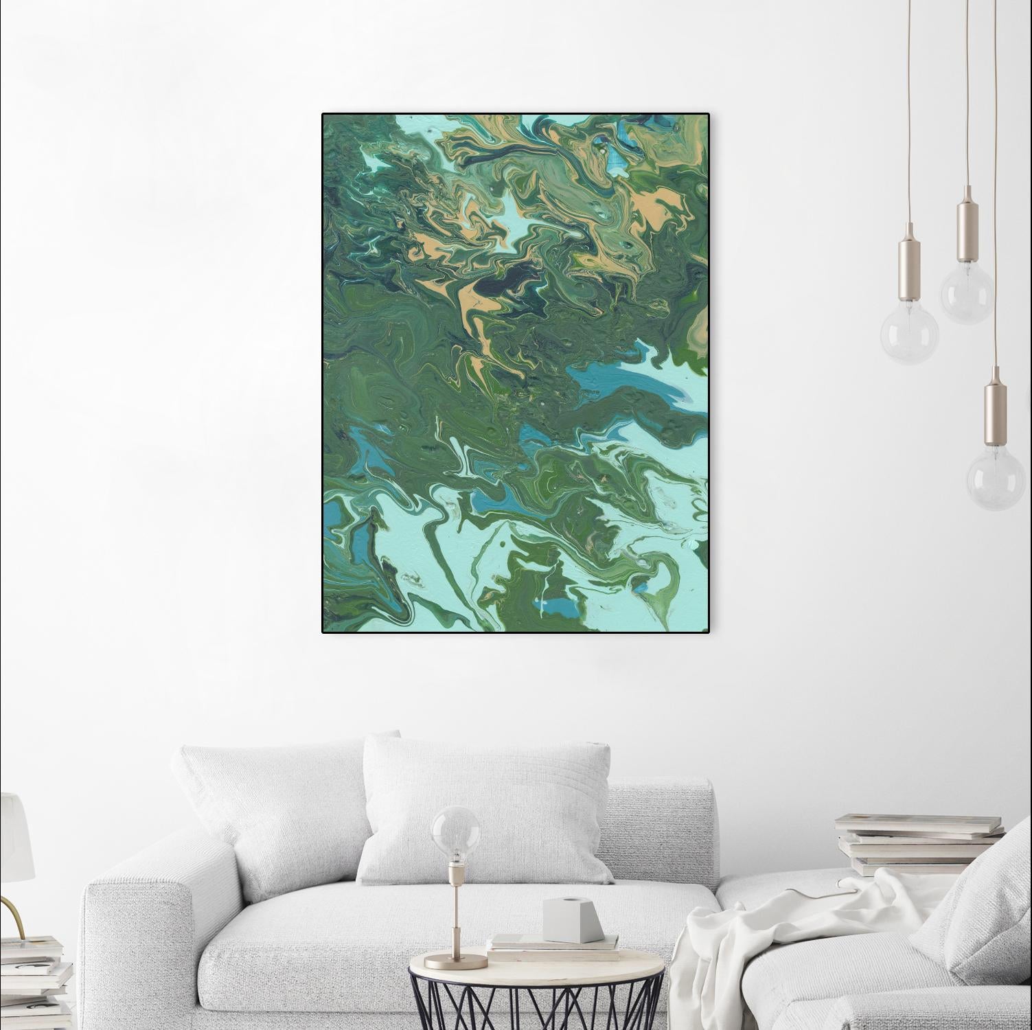 Rambling Sage I by Regina Moore on GIANT ART - green abstract