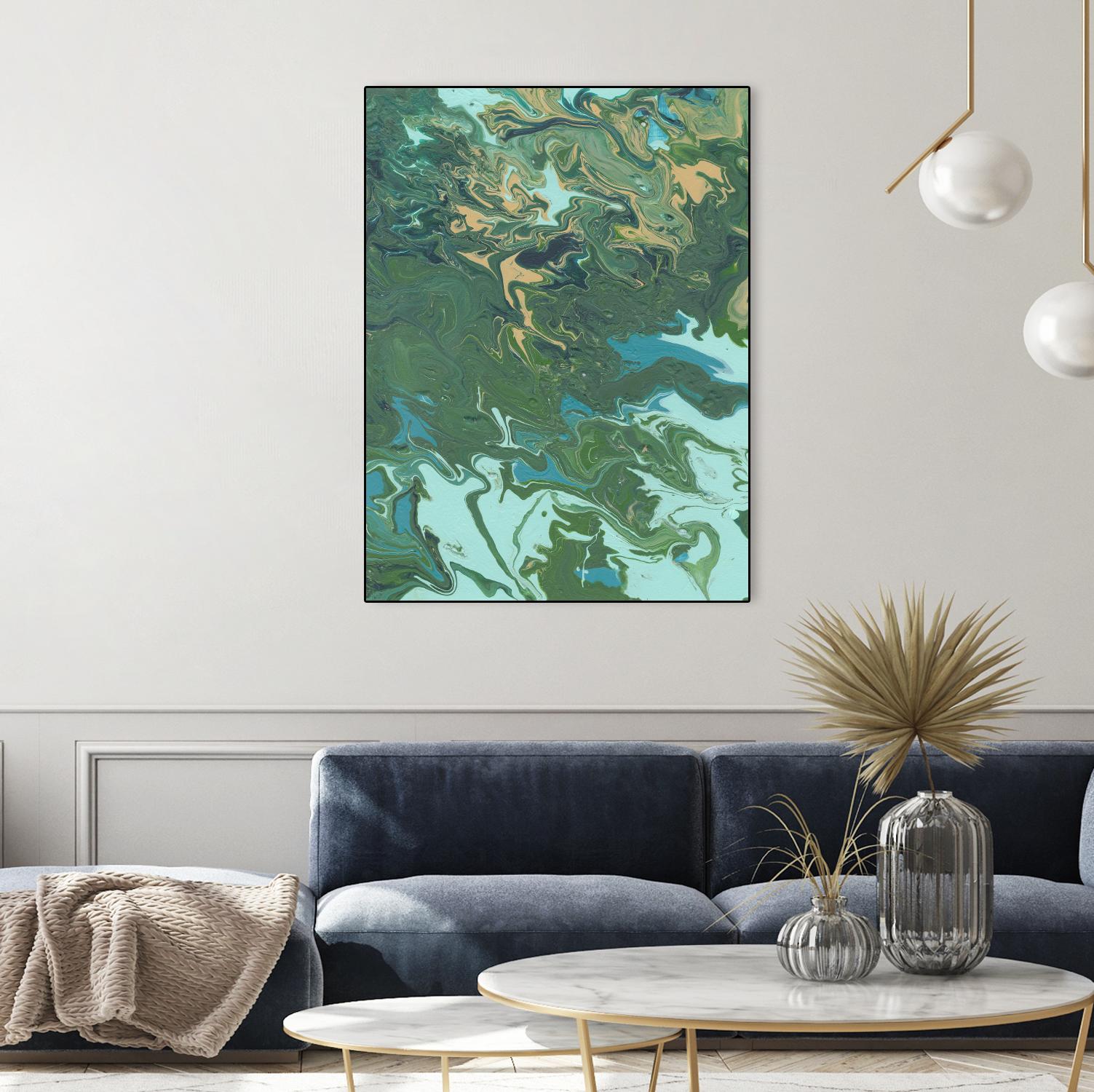 Rambling Sage I by Regina Moore on GIANT ART - green abstract