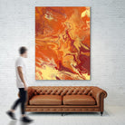 Nomadic Blaze III by Regina Moore on GIANT ART - orange abstract