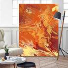 Nomadic Blaze III by Regina Moore on GIANT ART - orange abstract