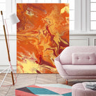 Nomadic Blaze III by Regina Moore on GIANT ART - orange abstract