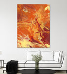 Nomadic Blaze III by Regina Moore on GIANT ART - orange abstract