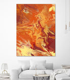 Nomadic Blaze III by Regina Moore on GIANT ART - orange abstract