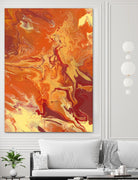 Nomadic Blaze III by Regina Moore on GIANT ART - orange abstract