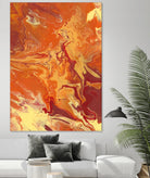 Nomadic Blaze III by Regina Moore on GIANT ART - orange abstract