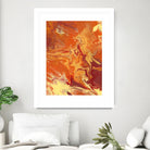 Nomadic Blaze III by Regina Moore on GIANT ART - orange abstract