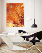 Nomadic Blaze III by Regina Moore on GIANT ART - orange abstract