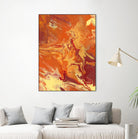 Nomadic Blaze III by Regina Moore on GIANT ART - orange abstract