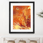 Nomadic Blaze III by Regina Moore on GIANT ART - orange abstract
