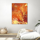 Nomadic Blaze III by Regina Moore on GIANT ART - orange abstract