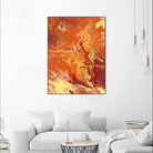 Nomadic Blaze III by Regina Moore on GIANT ART - orange abstract