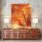 Nomadic Blaze III by Regina Moore on GIANT ART - orange abstract
