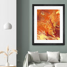 Nomadic Blaze III by Regina Moore on GIANT ART - orange abstract